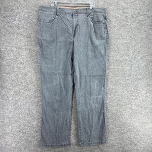 5/$45 Red Head Pants Men 44/34 Gray High Rise Flat Front Cotton Pockets Straight